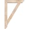 Ekena Millwork Traditional Slat Smooth Bracket w/ Offset Brace, Douglas Fir, 5 1/2"W x 26"D x 38"H BKT0604X26X38TRA06SDF - alternate 4